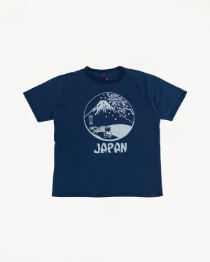 8097B - "Japan" Logo Tee - Light Indigo