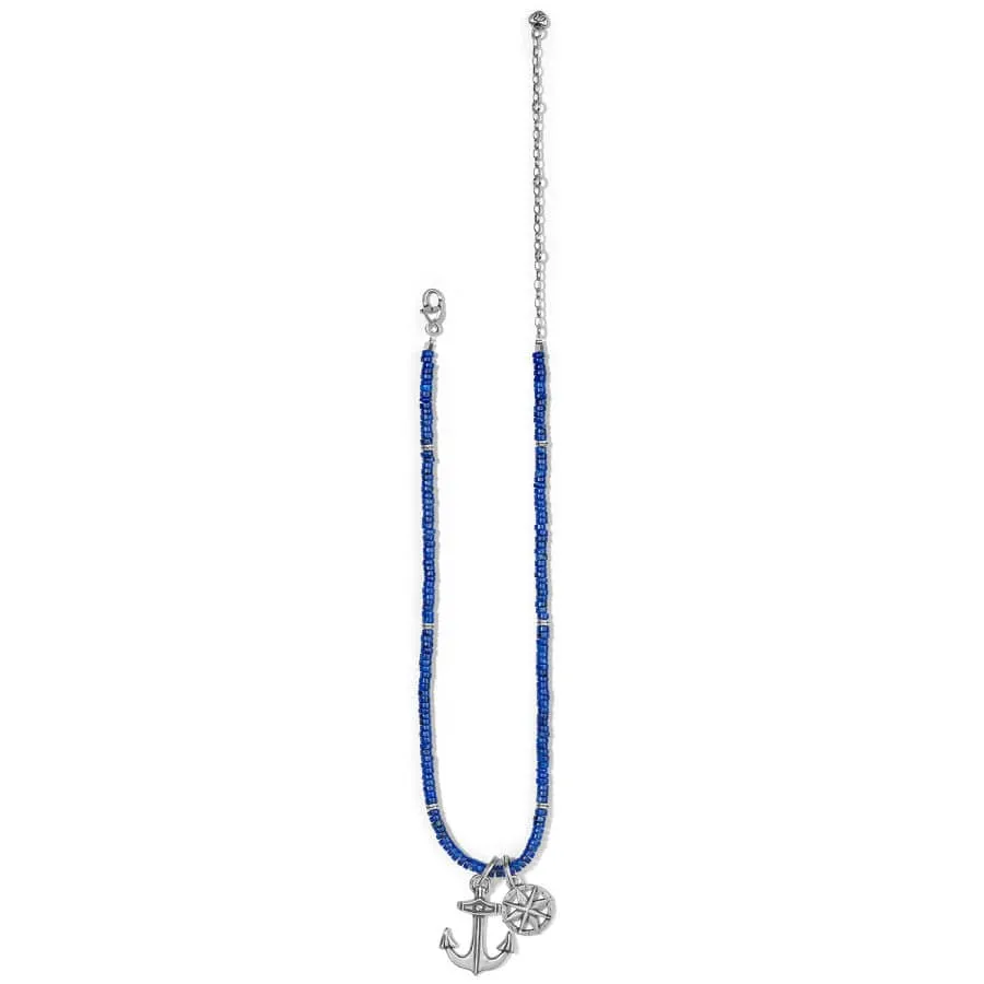 Anchor And Soul Bead Necklace