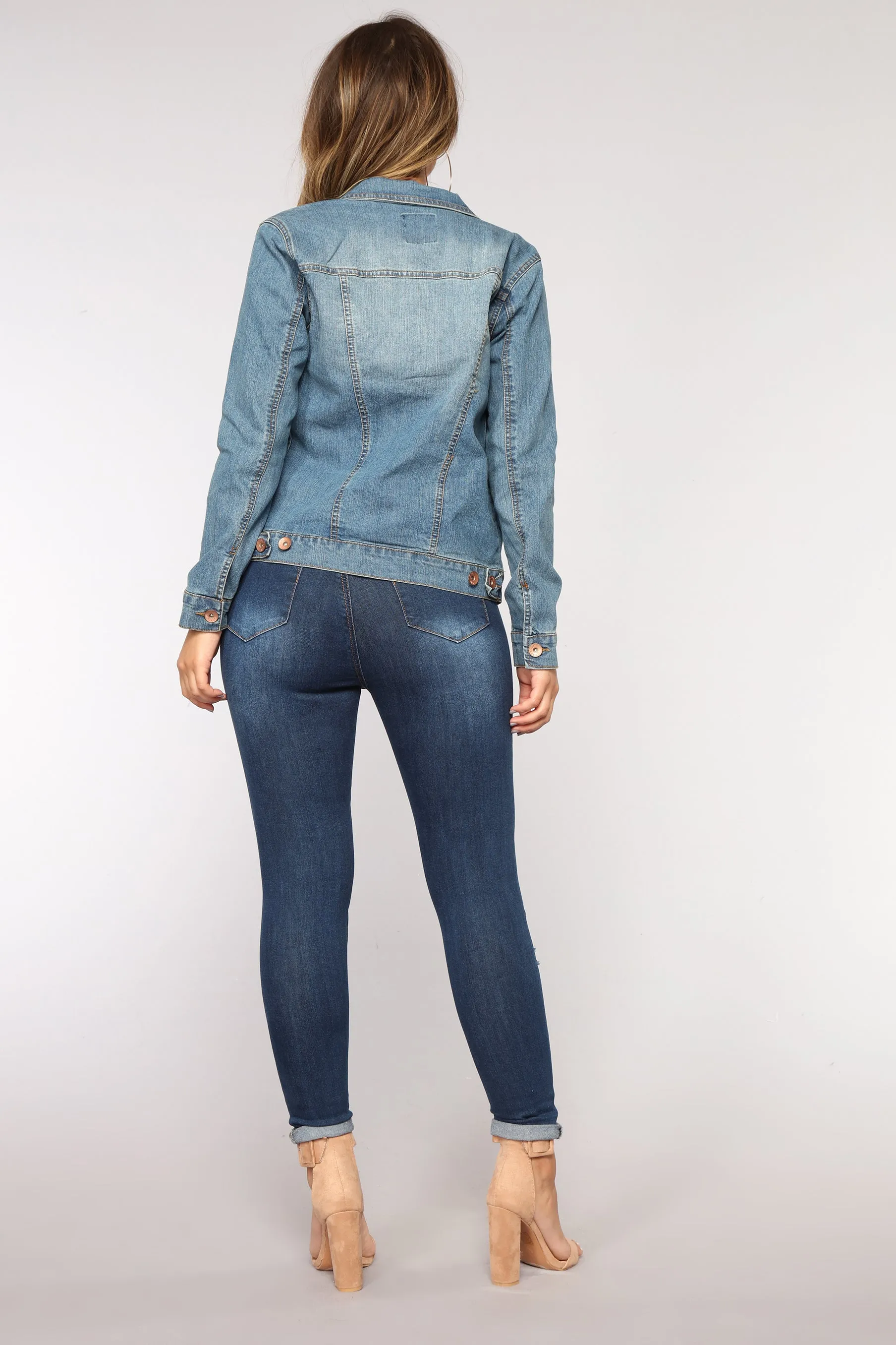 Anything Goes Denim Jacket - Medium Blue Wash