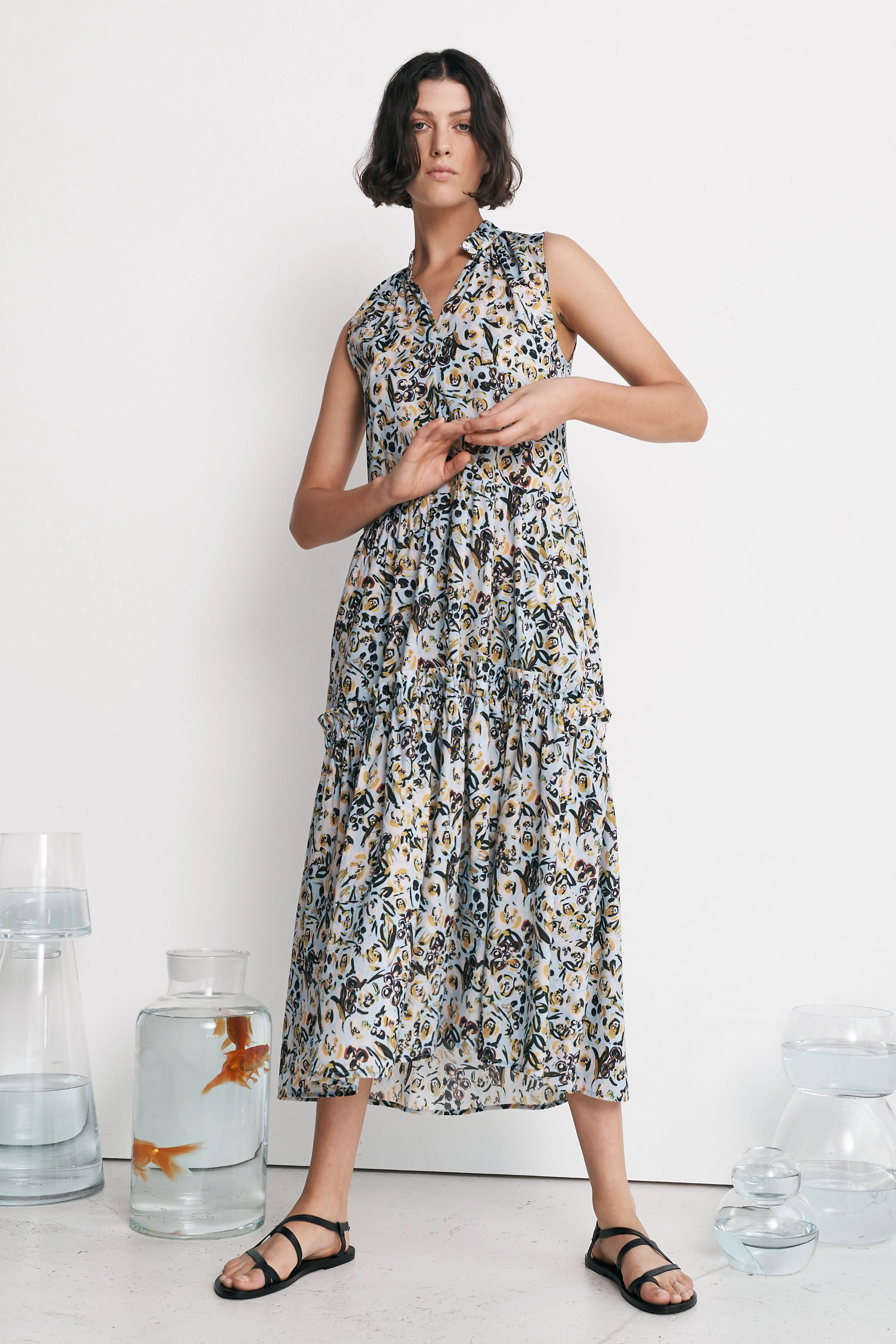 Avaus Dress- Cotton Fleur Print