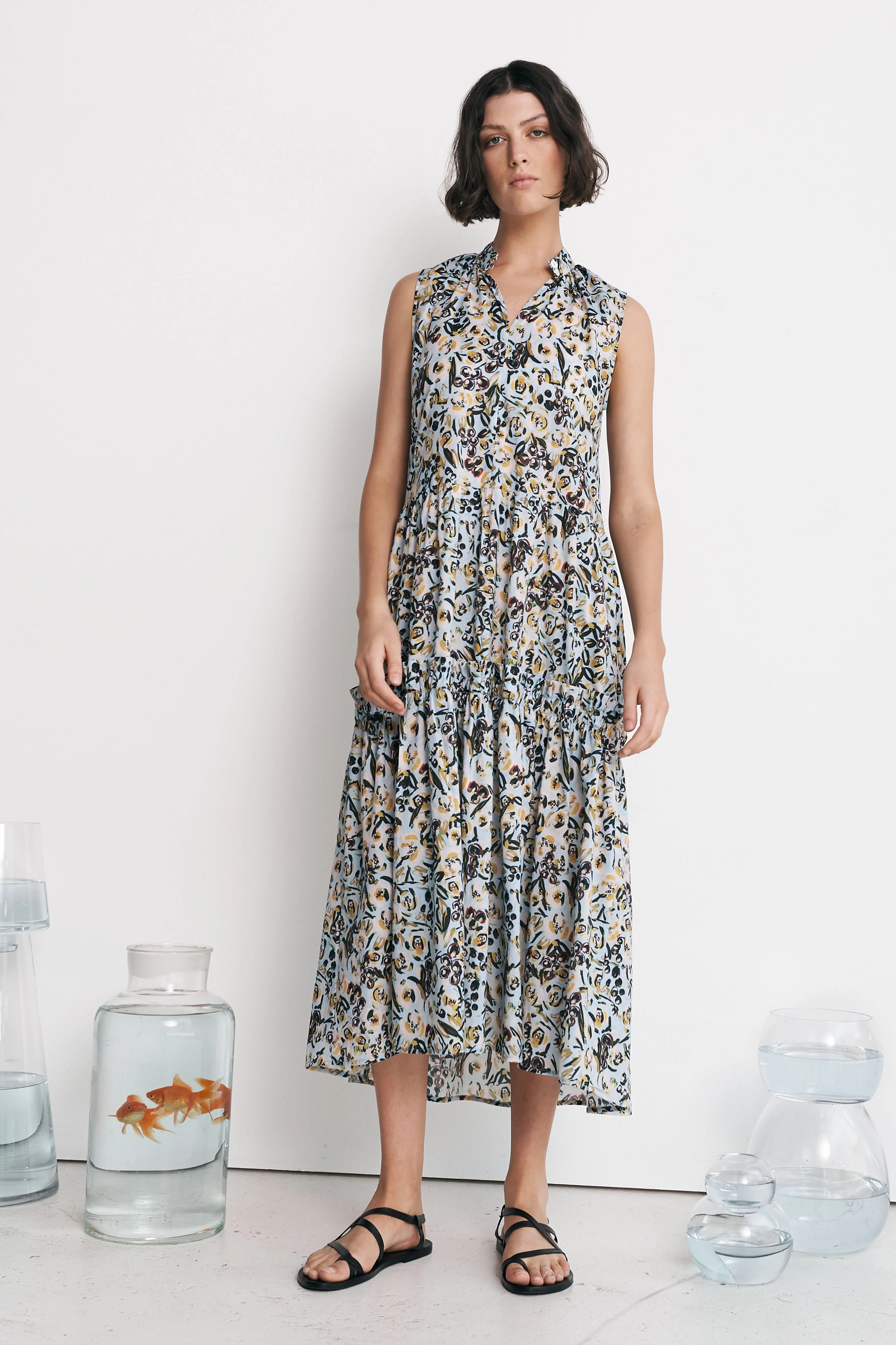 Avaus Dress- Cotton Fleur Print