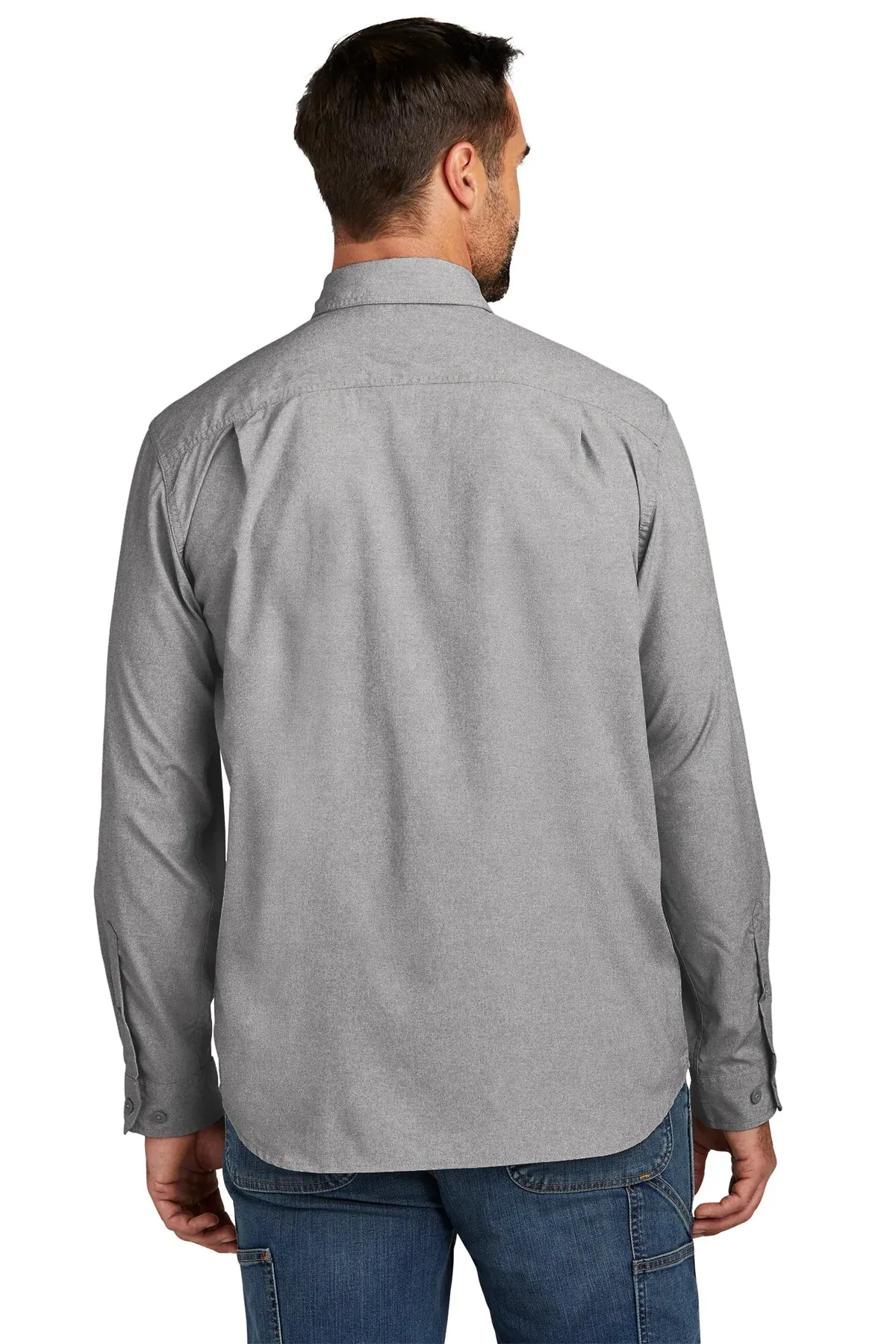 Carhartt Force Long Sleeve Custom Shirts, Steel