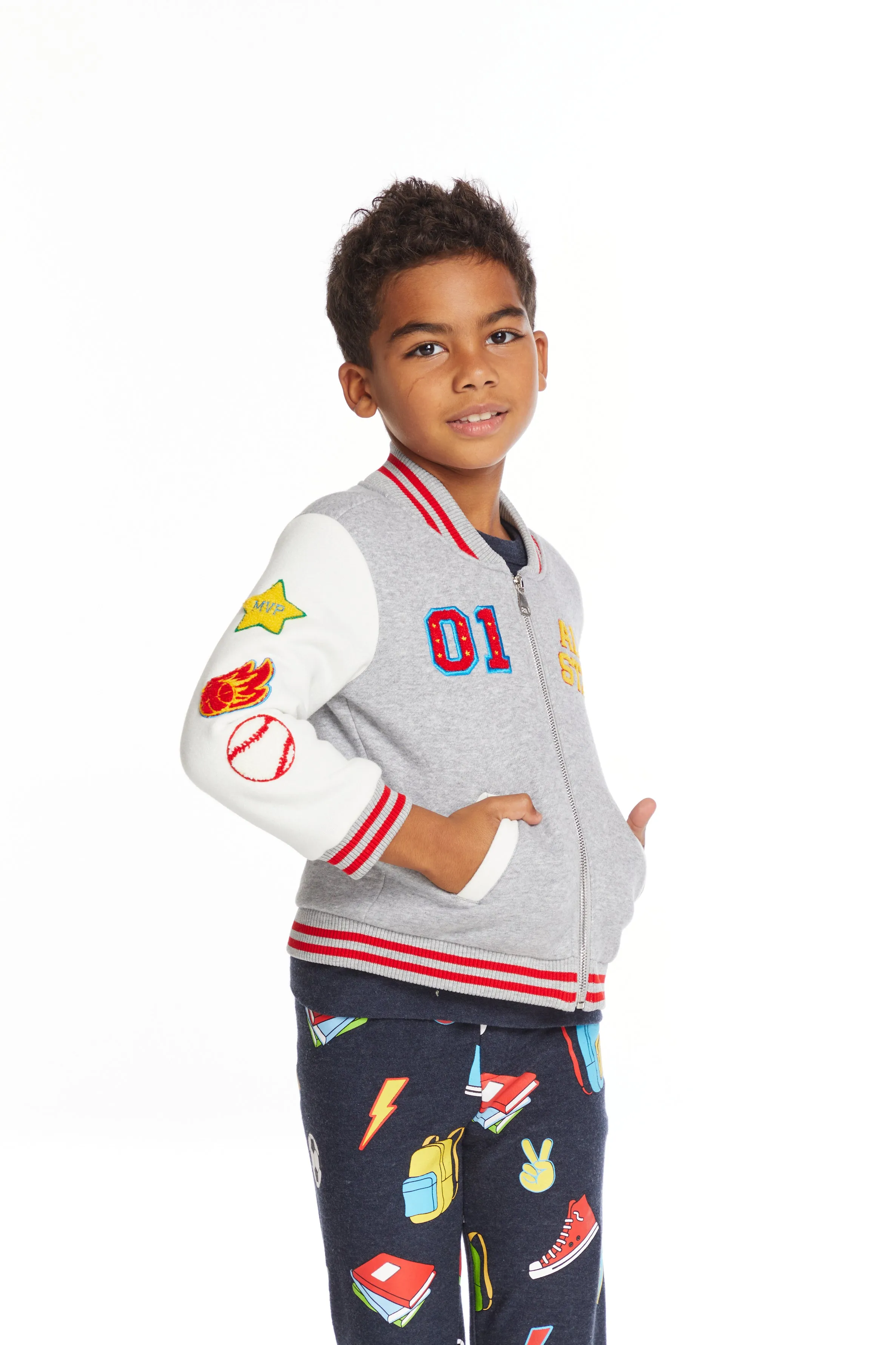 Chaser All Star Varsity Patches Boys Jacket