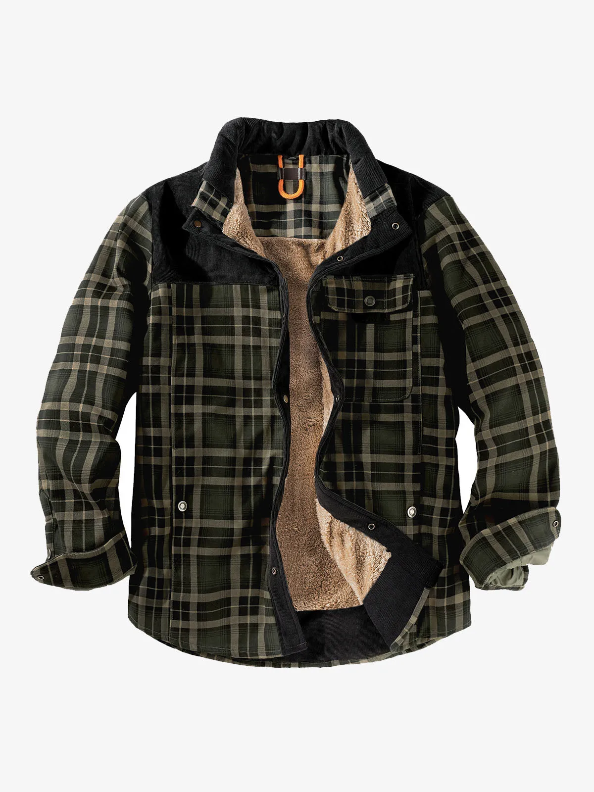 Classic Flannel Lined Plaid Cotton Jacket