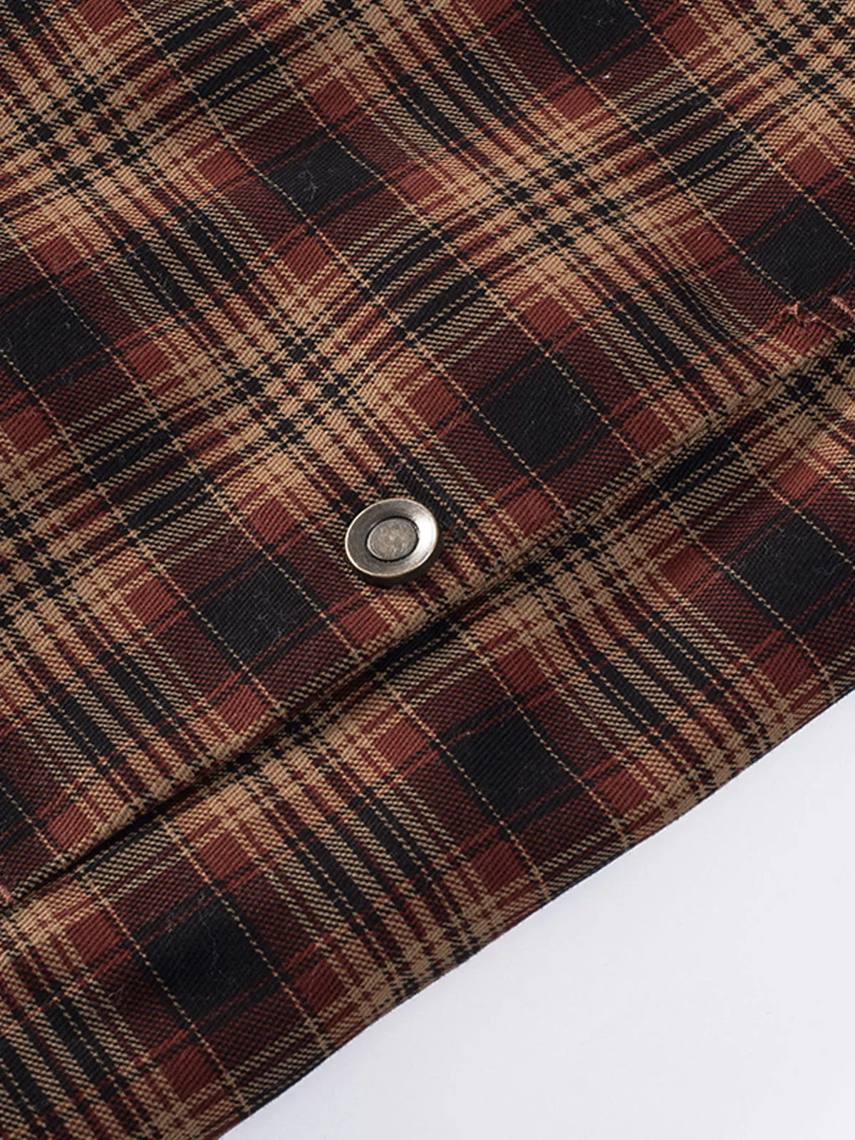 Classic Flannel Lined Plaid Cotton Jacket