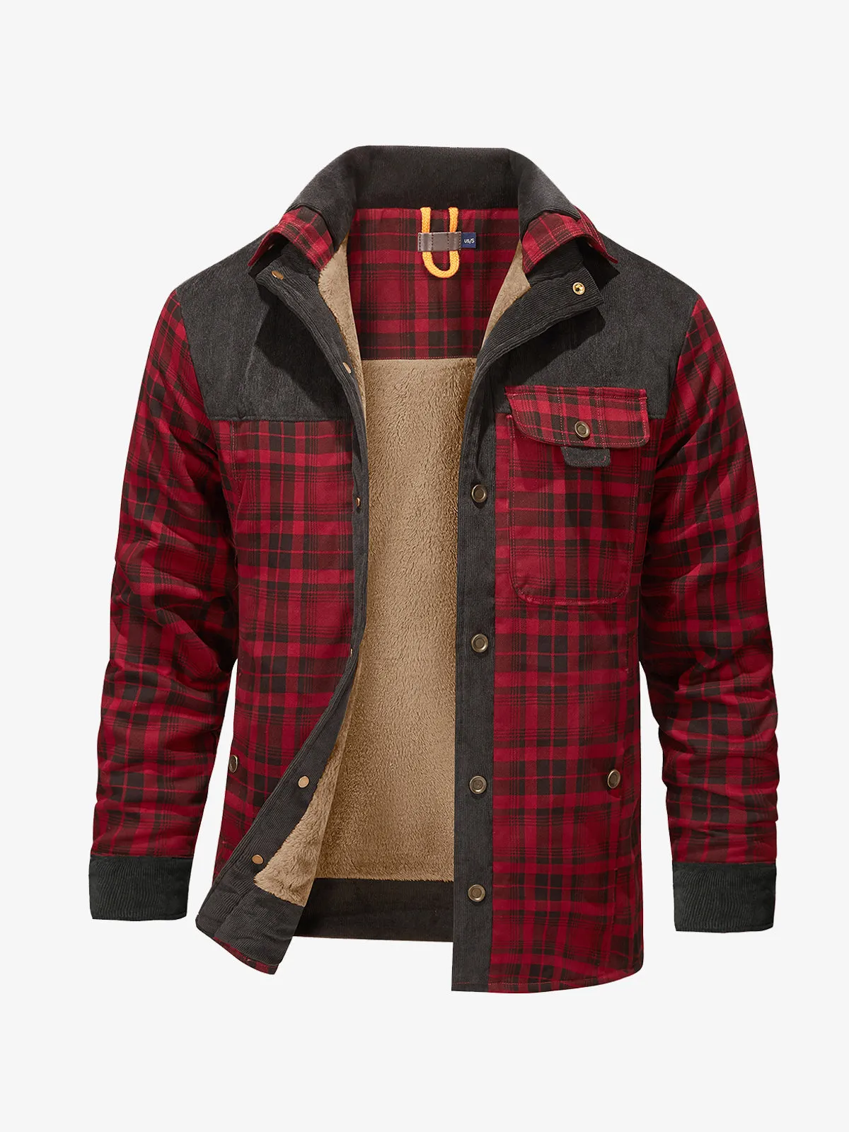 Classic Flannel Lined Plaid Cotton Jacket