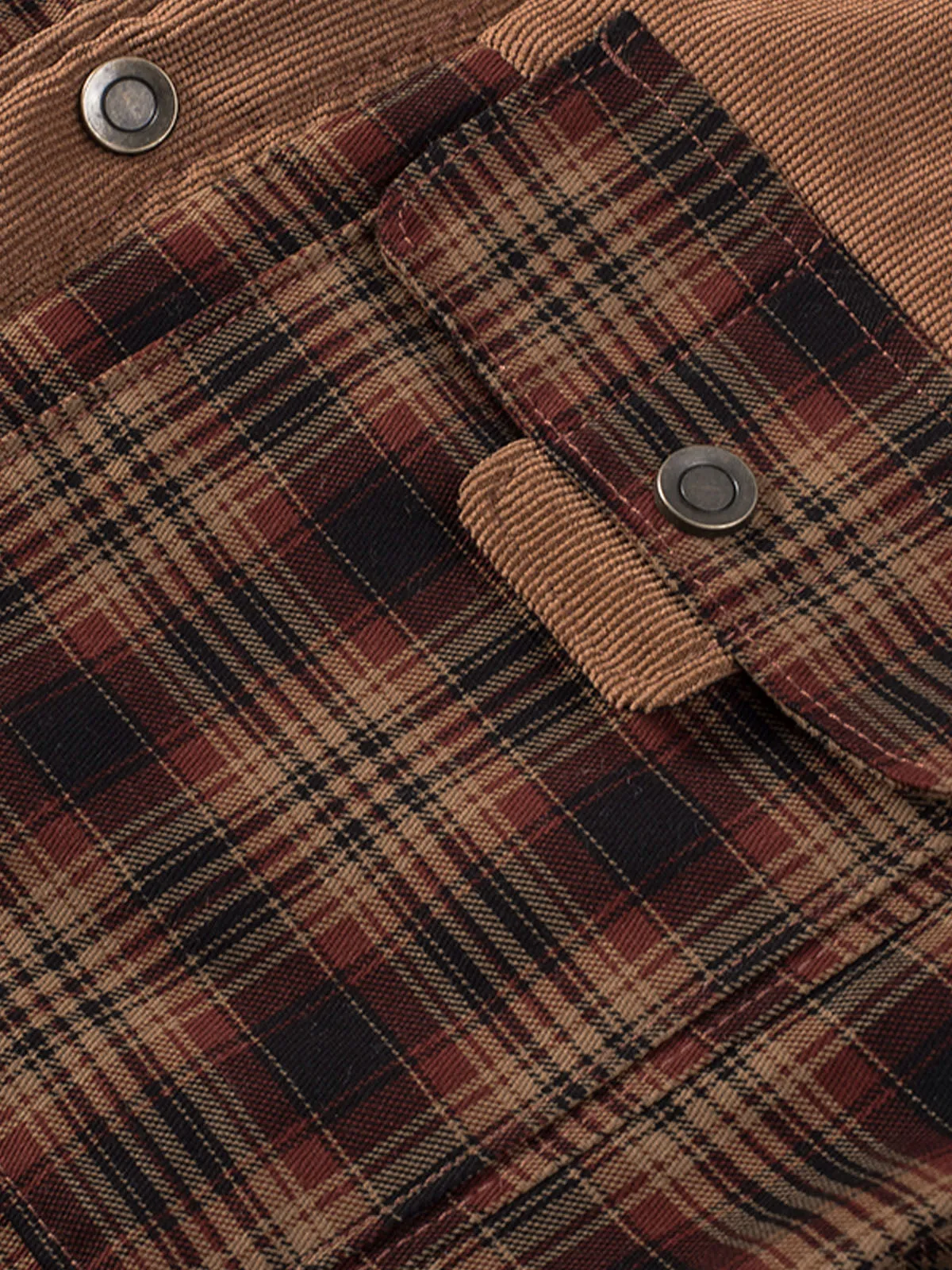 Classic Flannel Lined Plaid Cotton Jacket