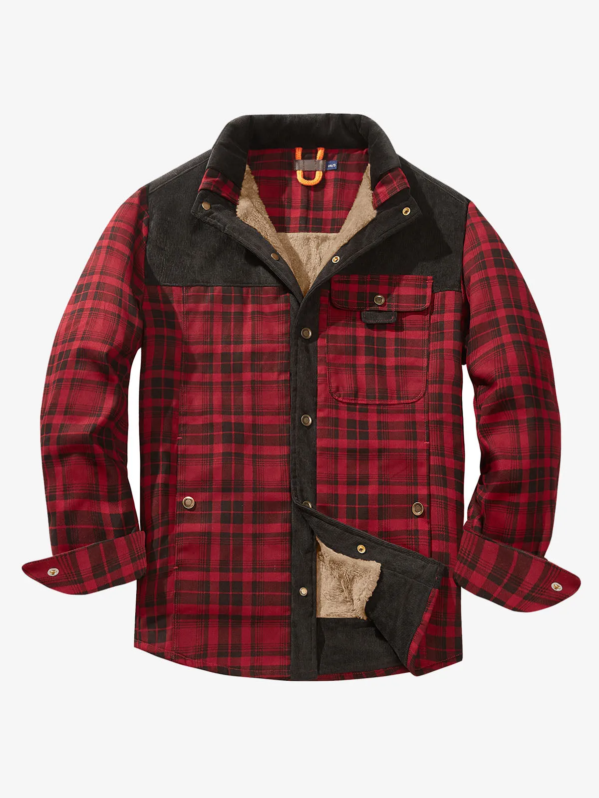 Classic Flannel Lined Plaid Cotton Jacket