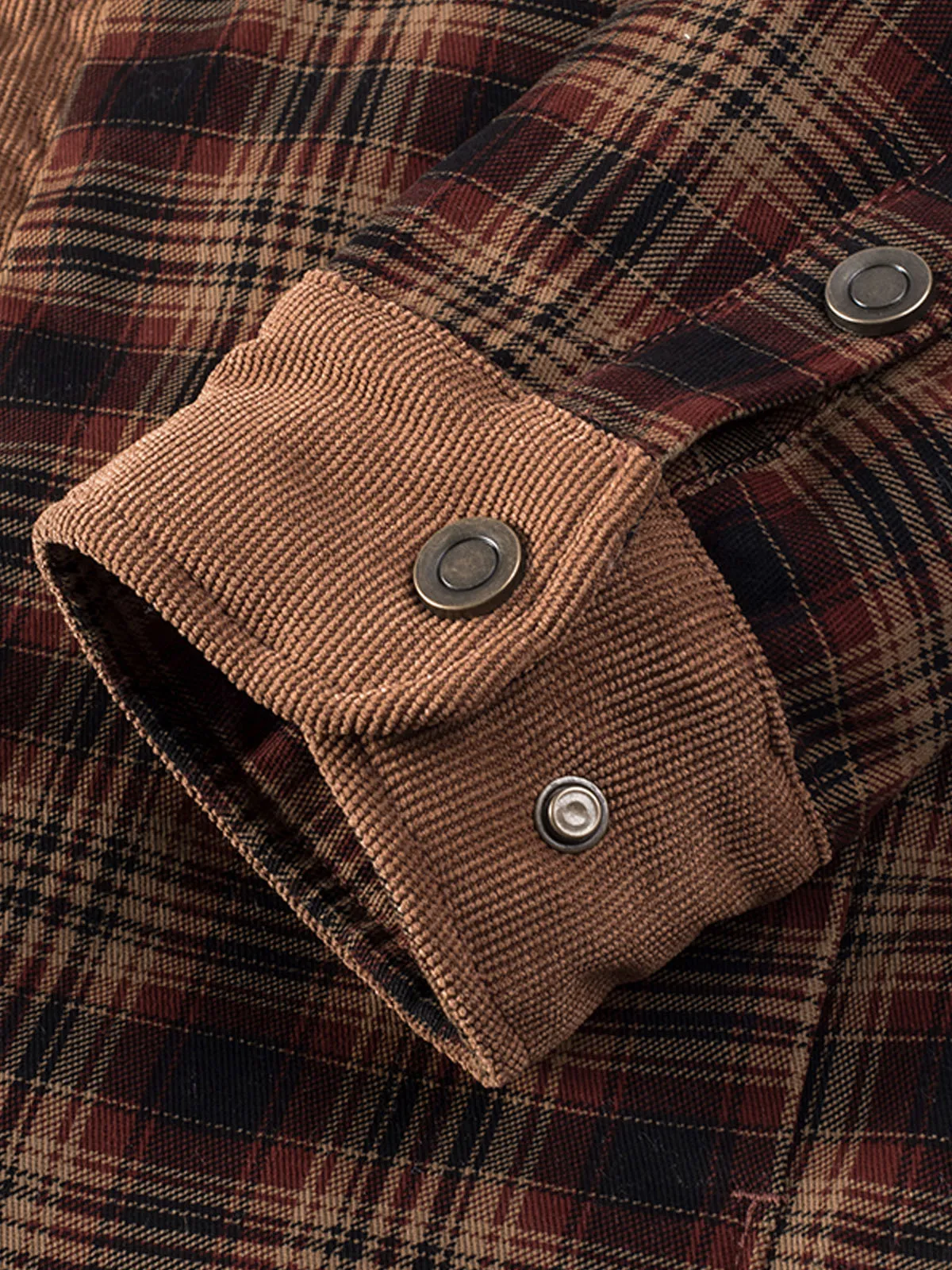 Classic Flannel Lined Plaid Cotton Jacket