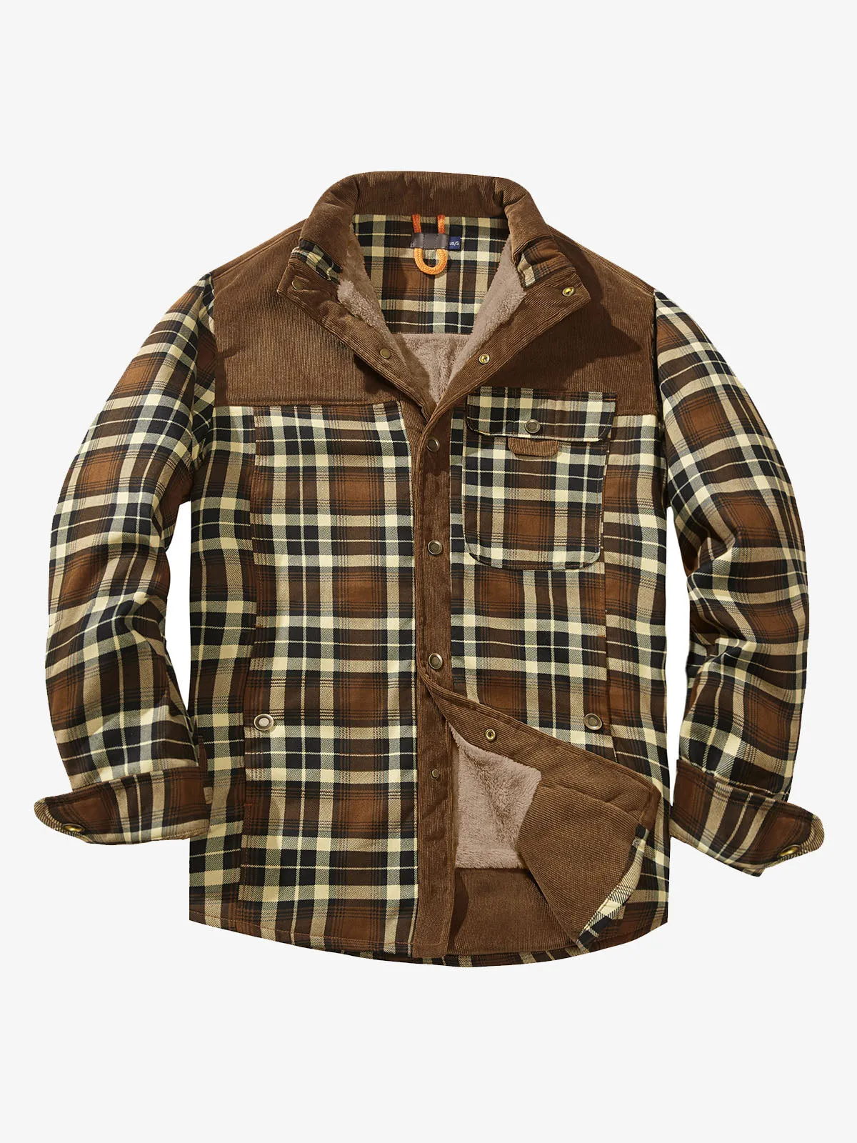 Classic Flannel Lined Plaid Cotton Jacket