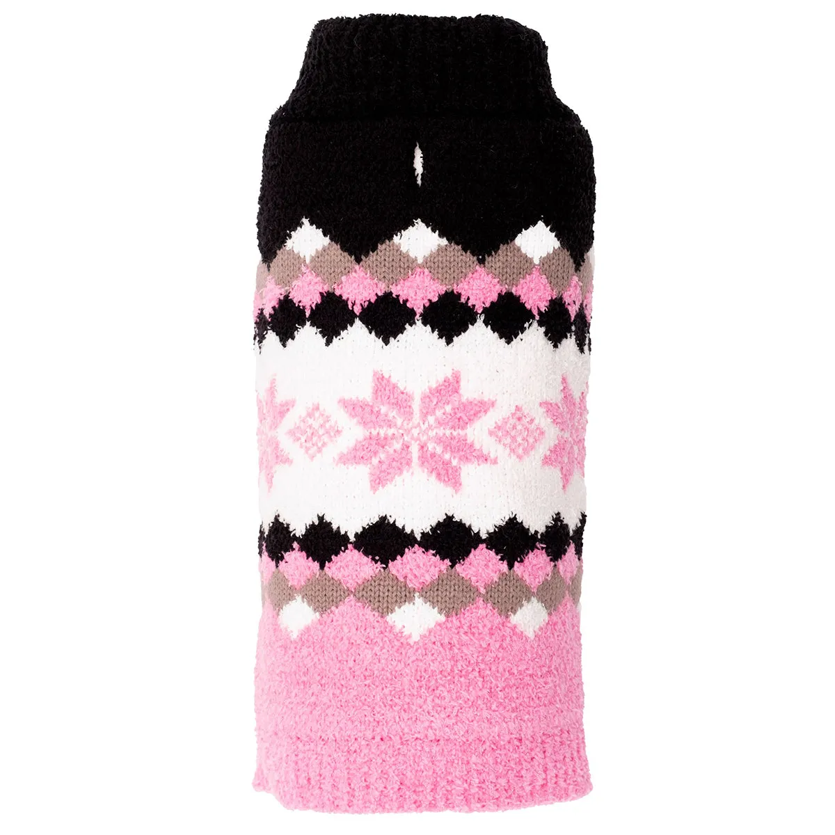 Colorblock Snowflake Dog Sweater