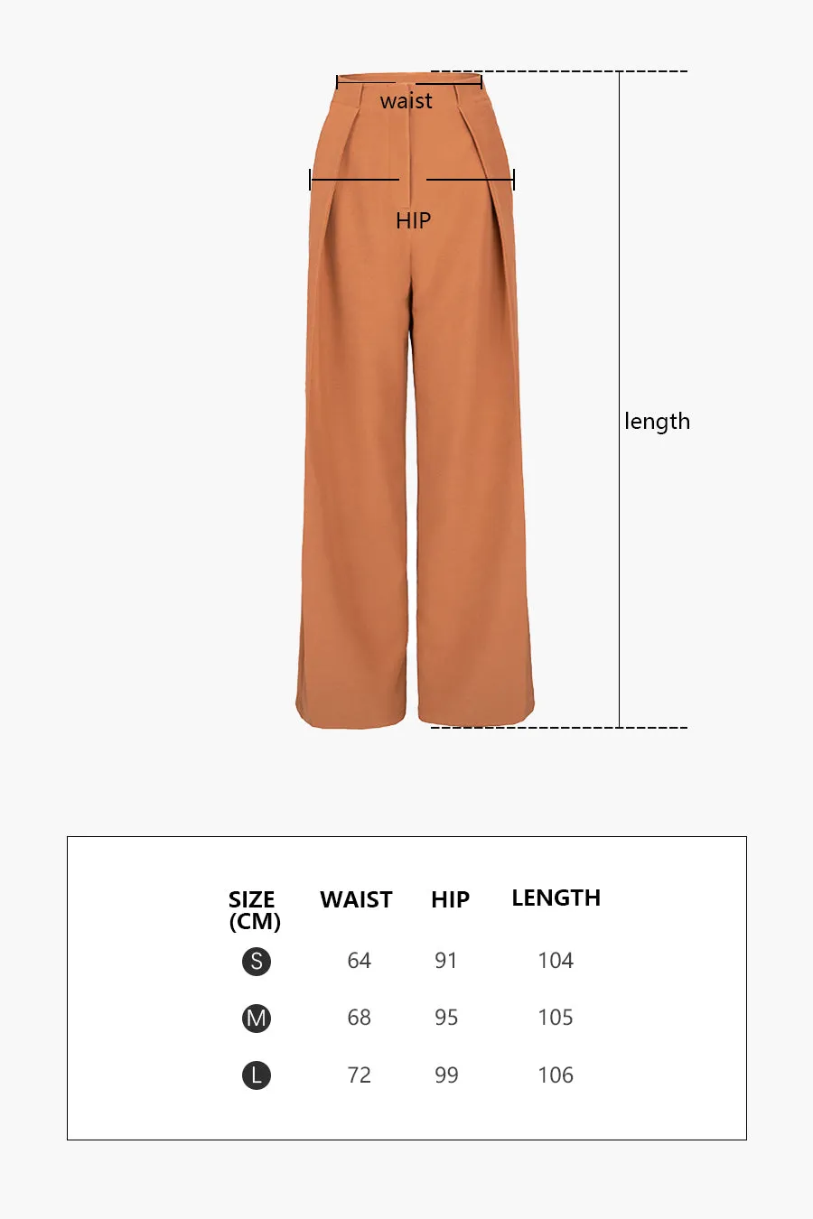 Design drape wide-leg pants | Retro caramel pants | Street wide leg pants