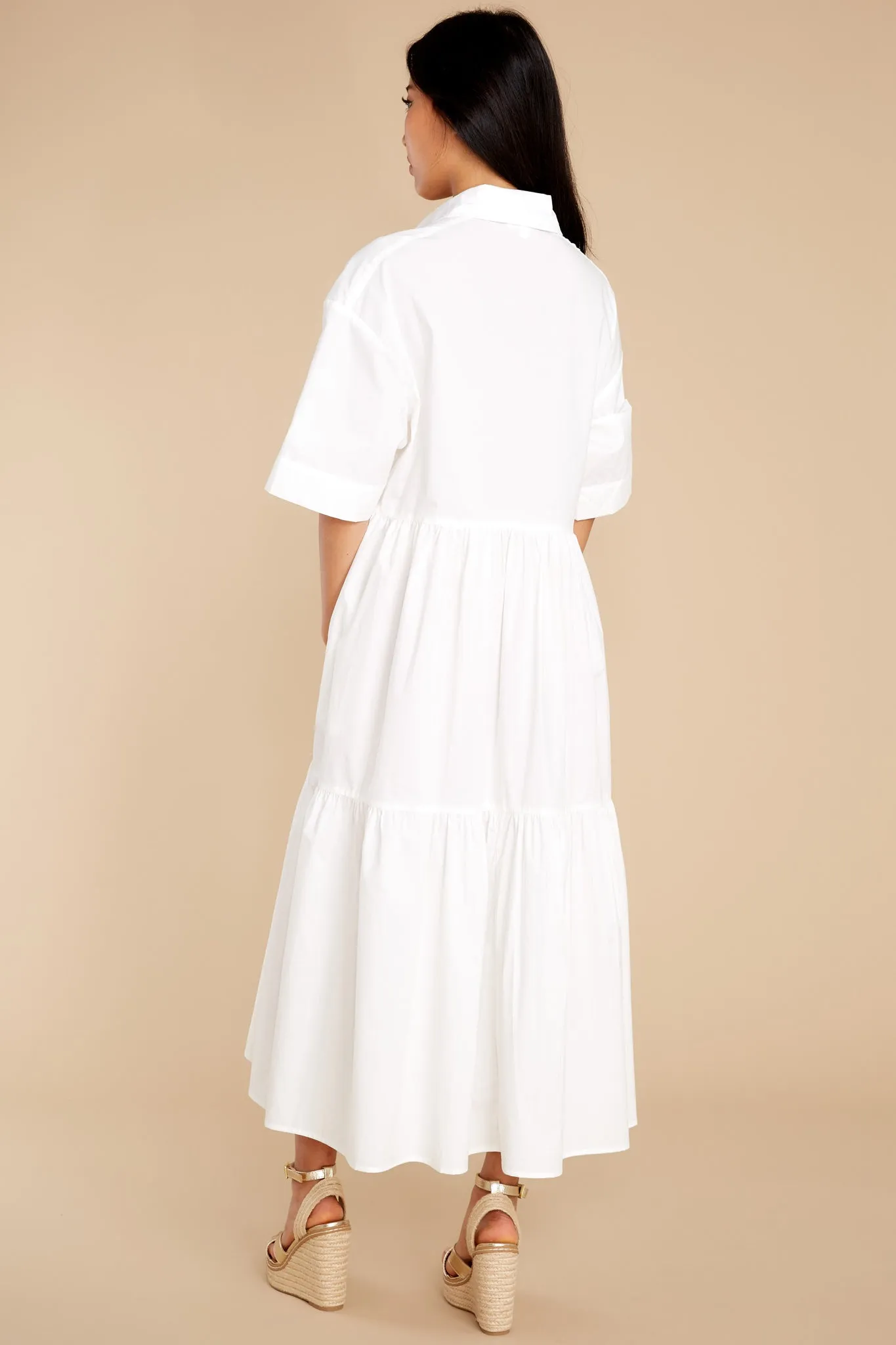 Designed To Unwind White Maxi Dress