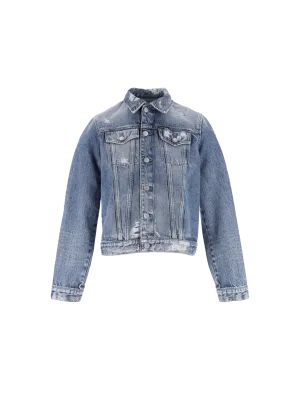 distressed denim jacket