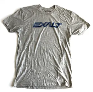 Exalt Paintball Blue Logo Light Grey T-Shirt - Small