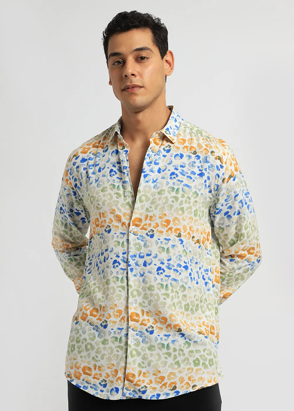 Exotic Fauna Print Full sleeve shirt