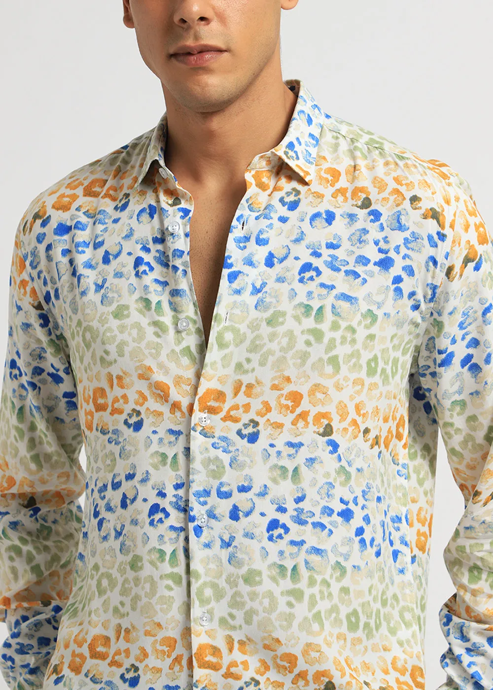 Exotic Fauna Print Full sleeve shirt