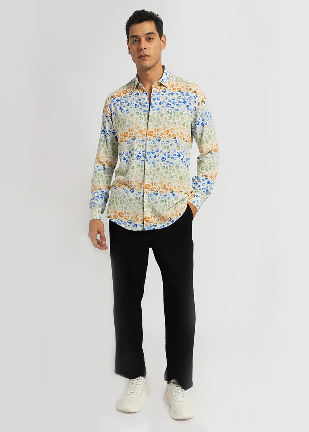 Exotic Fauna Print Full sleeve shirt