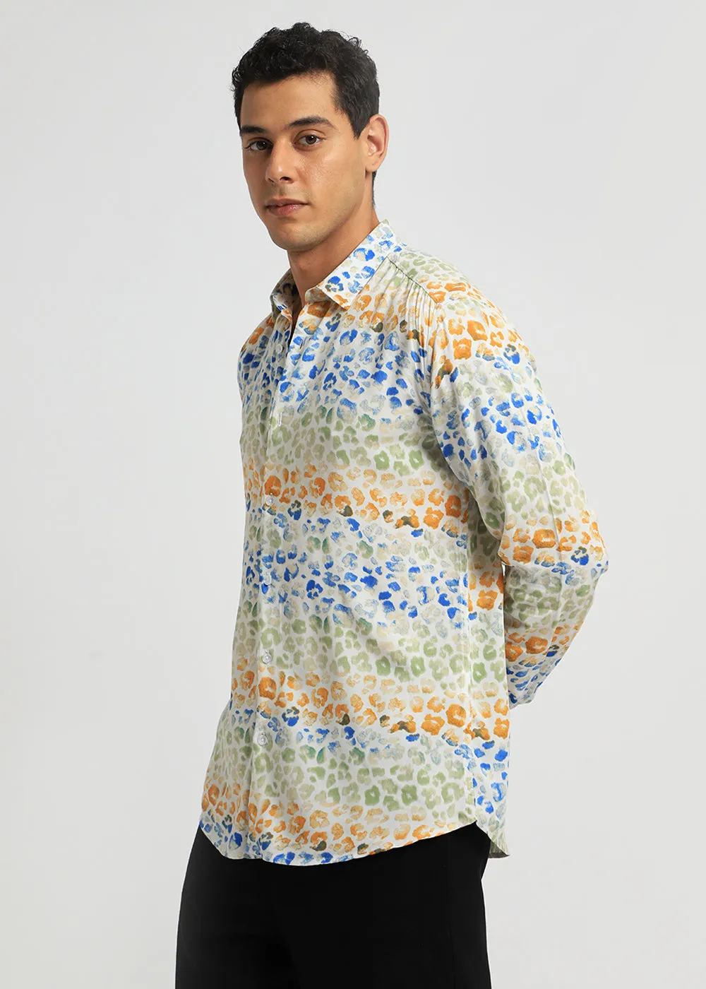 Exotic Fauna Print Full sleeve shirt