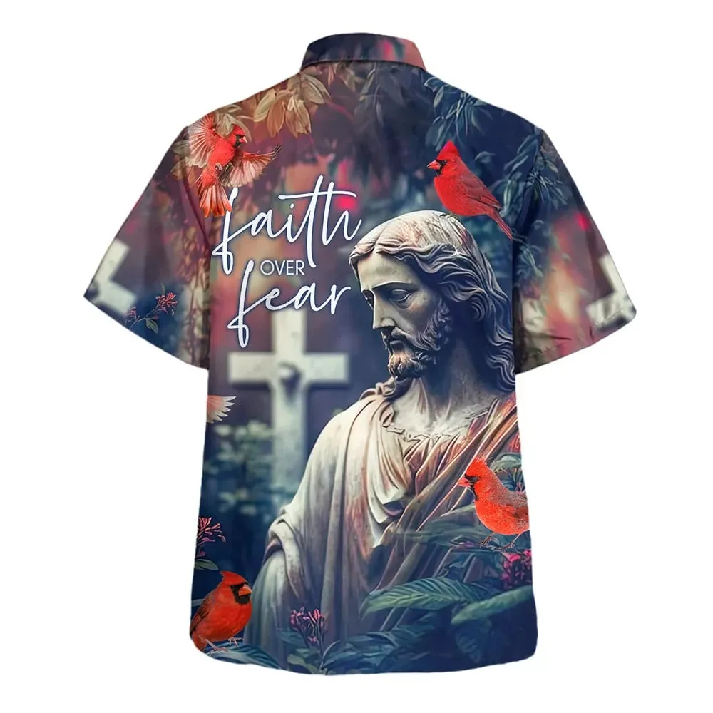 Faith Over Fear Hummingbird Hawaiian Shirts For Men And Women - Christian Hawaiian Shirt - Hawaiian Summer Shirts