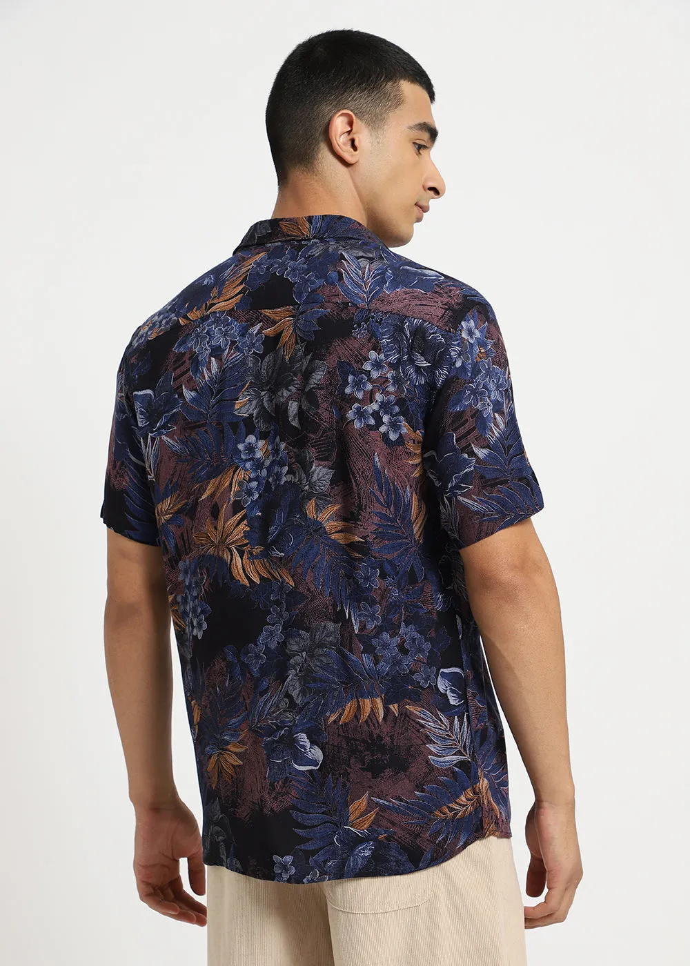 Foliage Blue Feather shirt