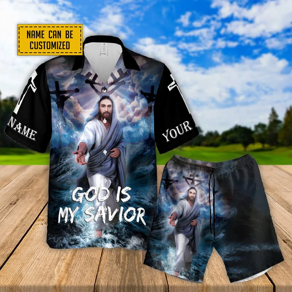 God Is My Savior Hawaiian Shirts - Religious Hawaiian Shirts - Hawaiian Christian For Men Women