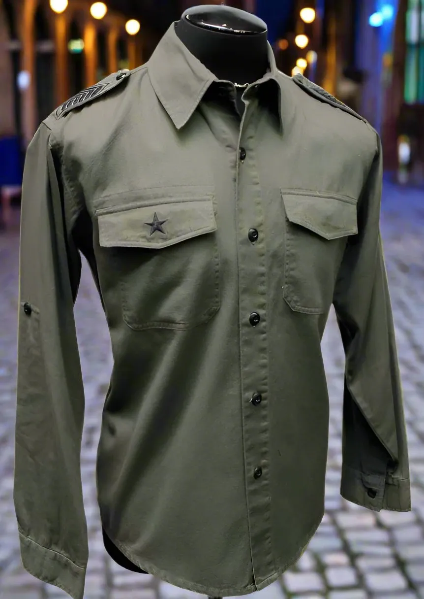 GUERRILLA ARMY SHIRT - OLIVE W/ BLACK