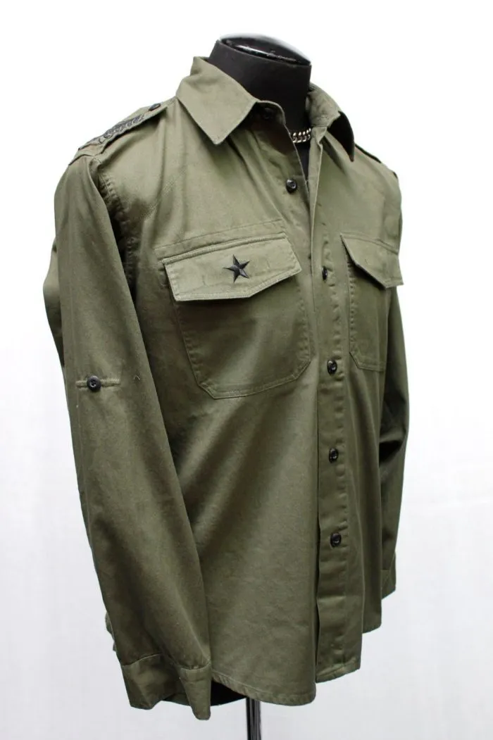 GUERRILLA ARMY SHIRT - OLIVE W/ BLACK