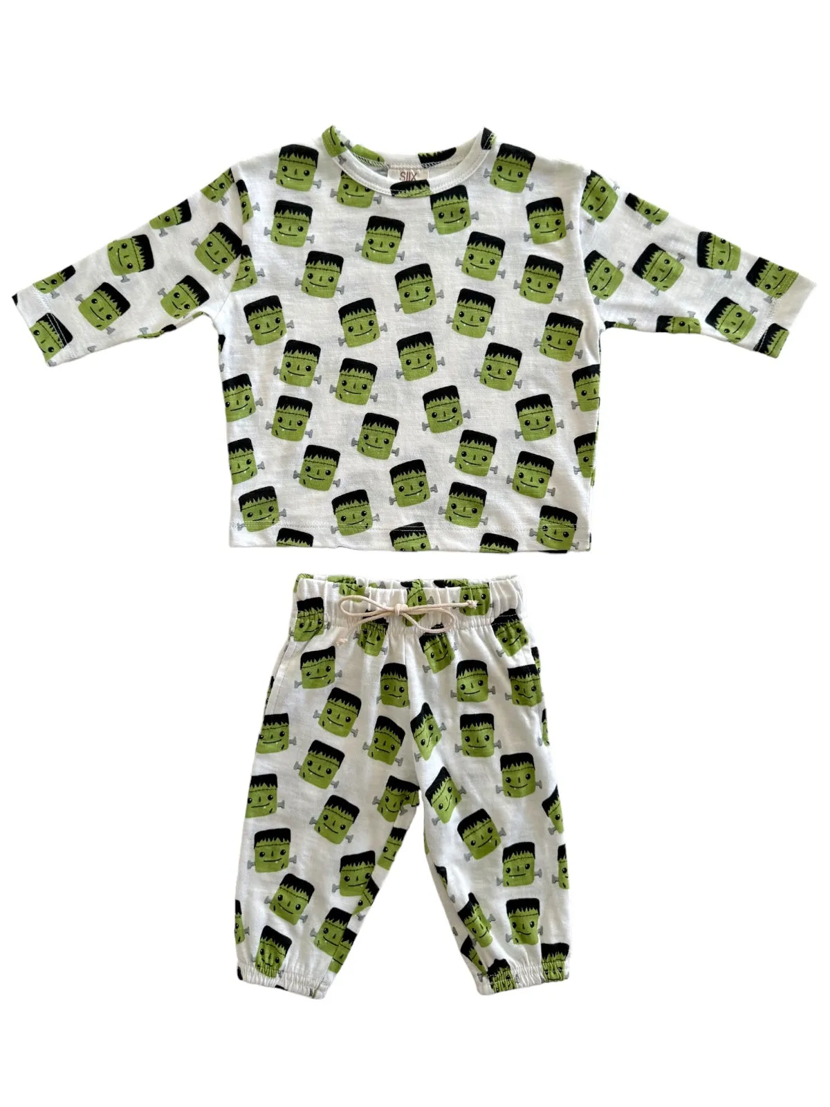 Halloween Monster / Organic Long Sleeve Tee & Pant Set