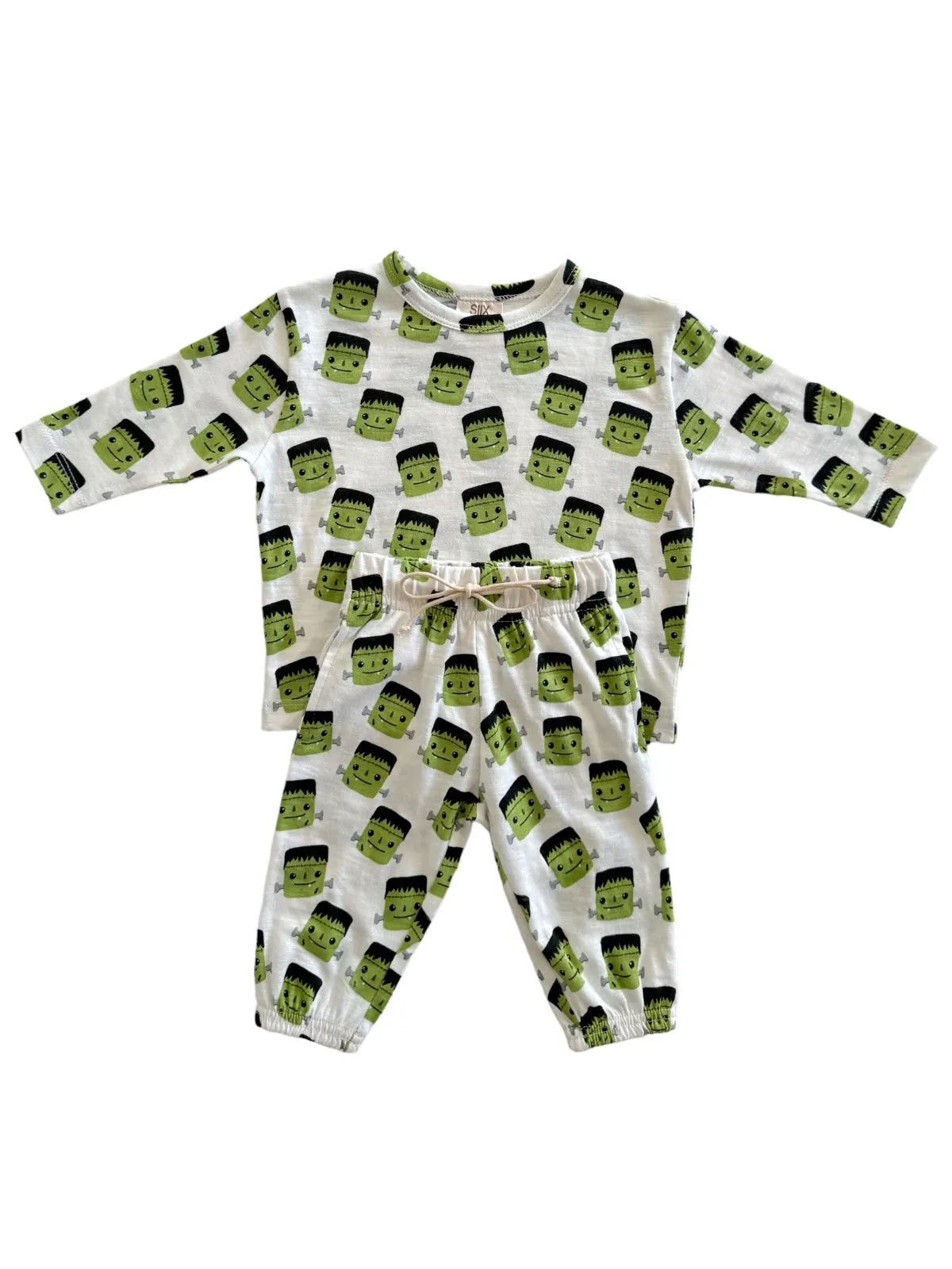 Halloween Monster / Organic Long Sleeve Tee & Pant Set