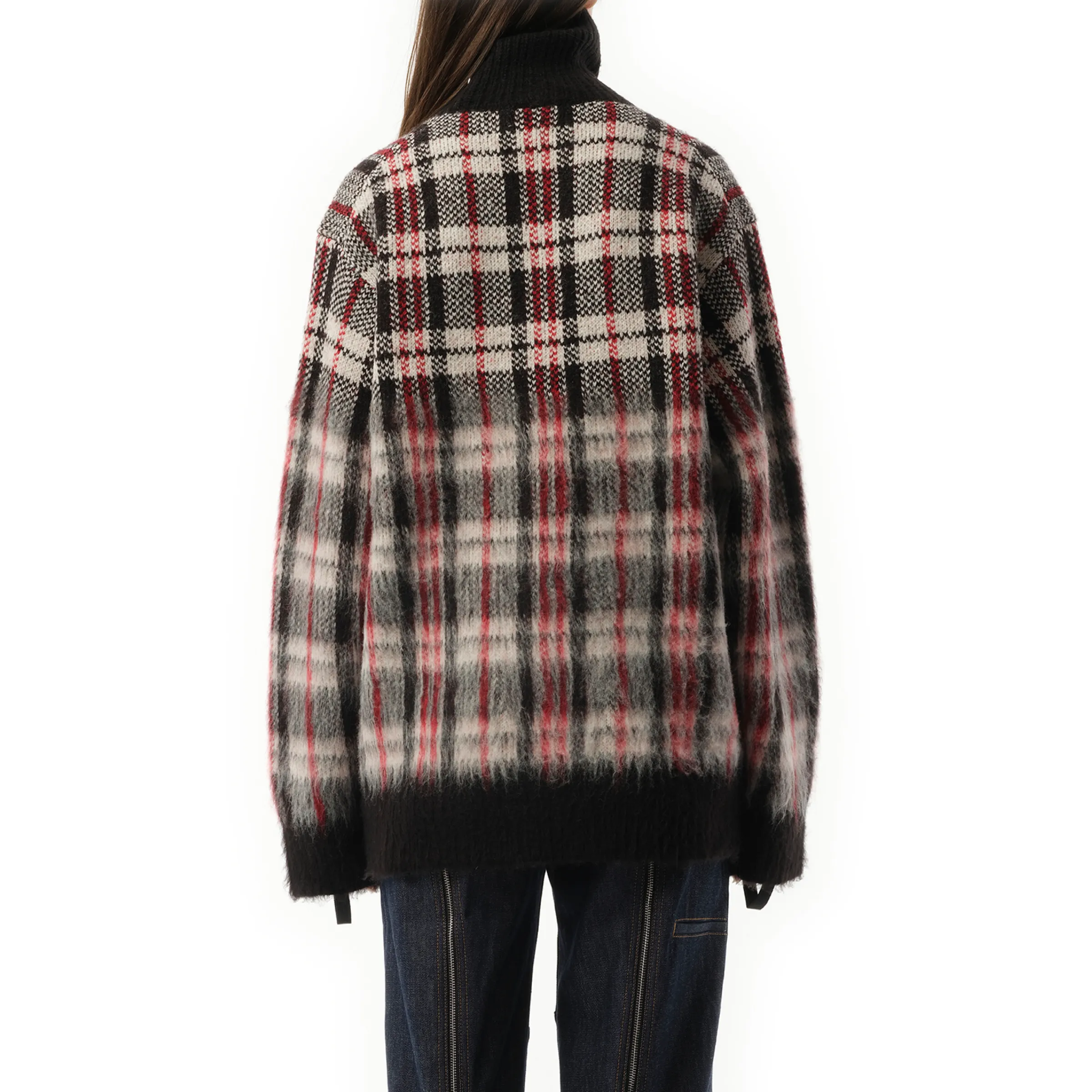 HK Chunky Sweater in Red Check