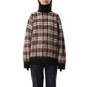 HK Chunky Sweater in Red Check