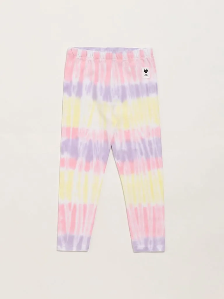 HOP Kids Multicolor Tie-Dye Leggings