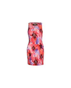 JAQUETTA CRINKLE MINI DRESS POPPY FLORAL