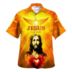 Jesus Is My Savior Hawaiian Shirts - Christ Of The Sacred Heart Hawaiian Shirts For Men & Women - Christian Hawaiian Shirt