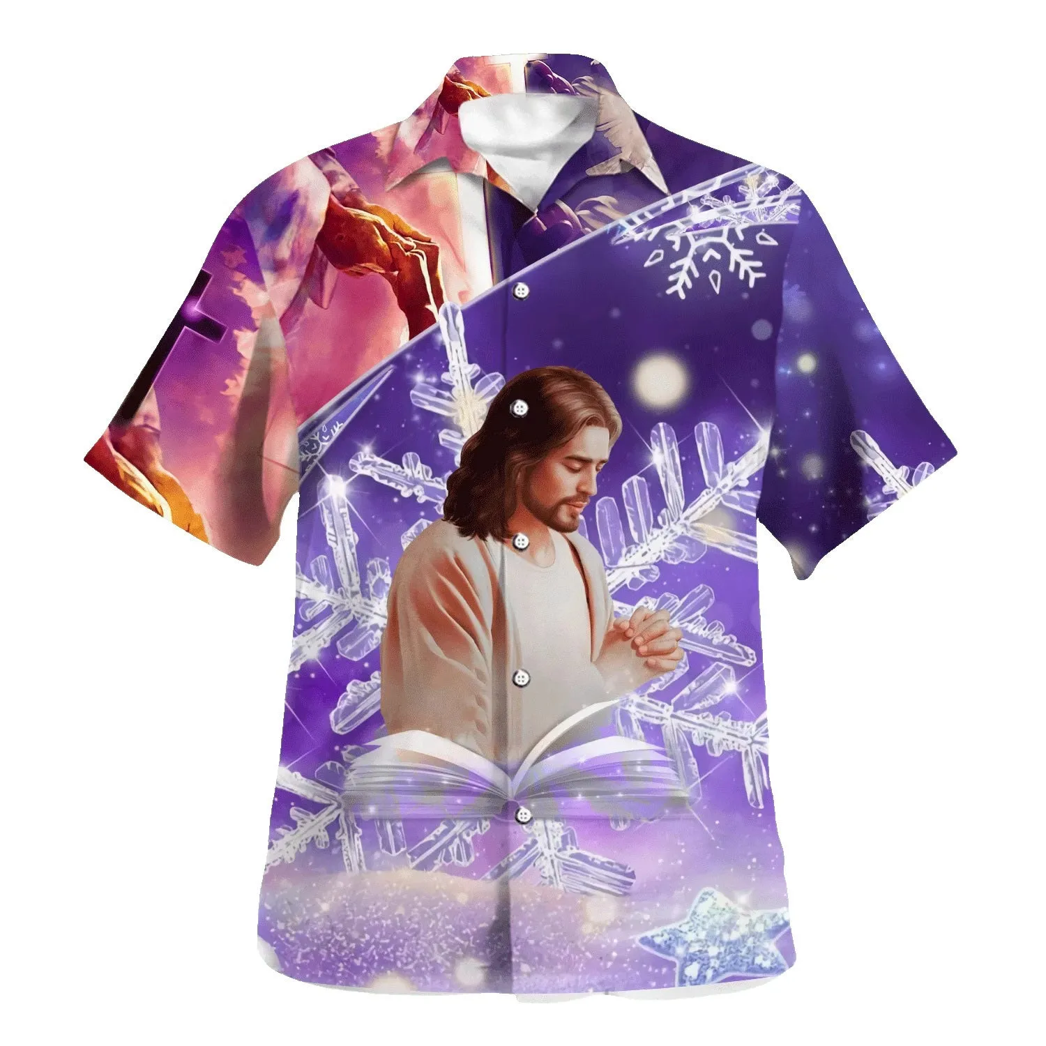 Jesus Pray Hawaiian Shirts For Men & Women - Christian Hawaiian Shirt - Hawaiian Summer Shirts