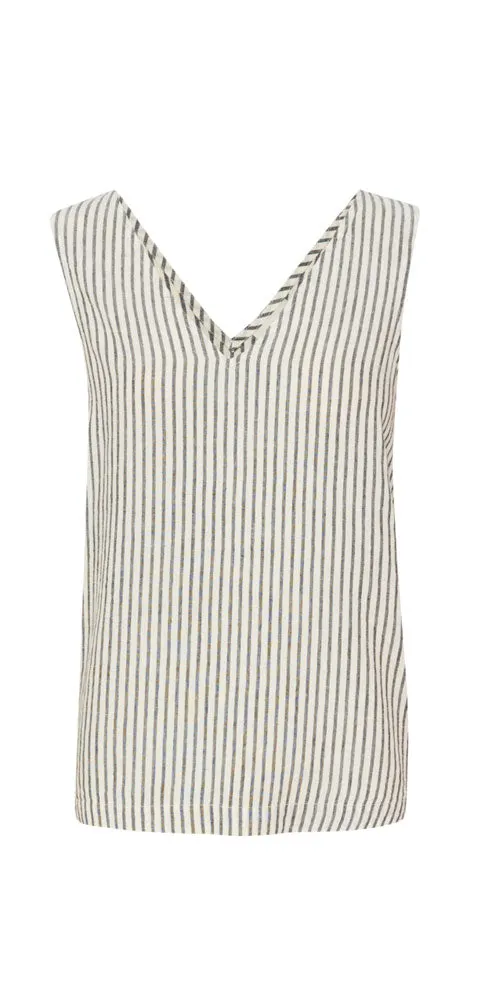 Kaffe Linen Blend Tank Top