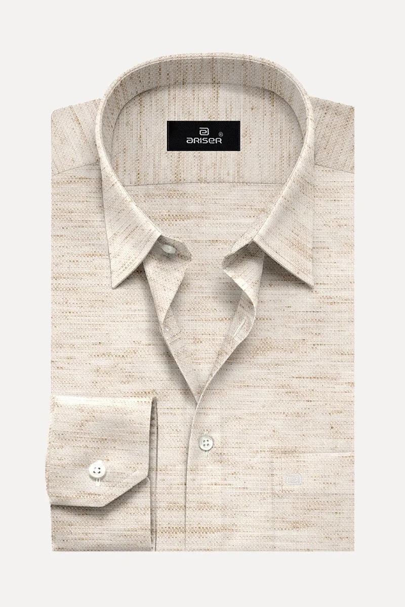 Kashmir - Light Brown Formal Shirts for Men | Ariser