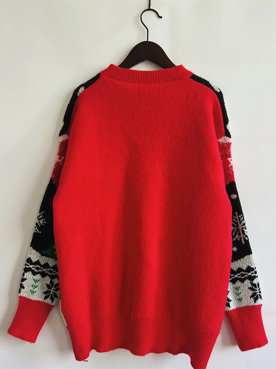 kesley Christmas Element Long Sleeve Sweater