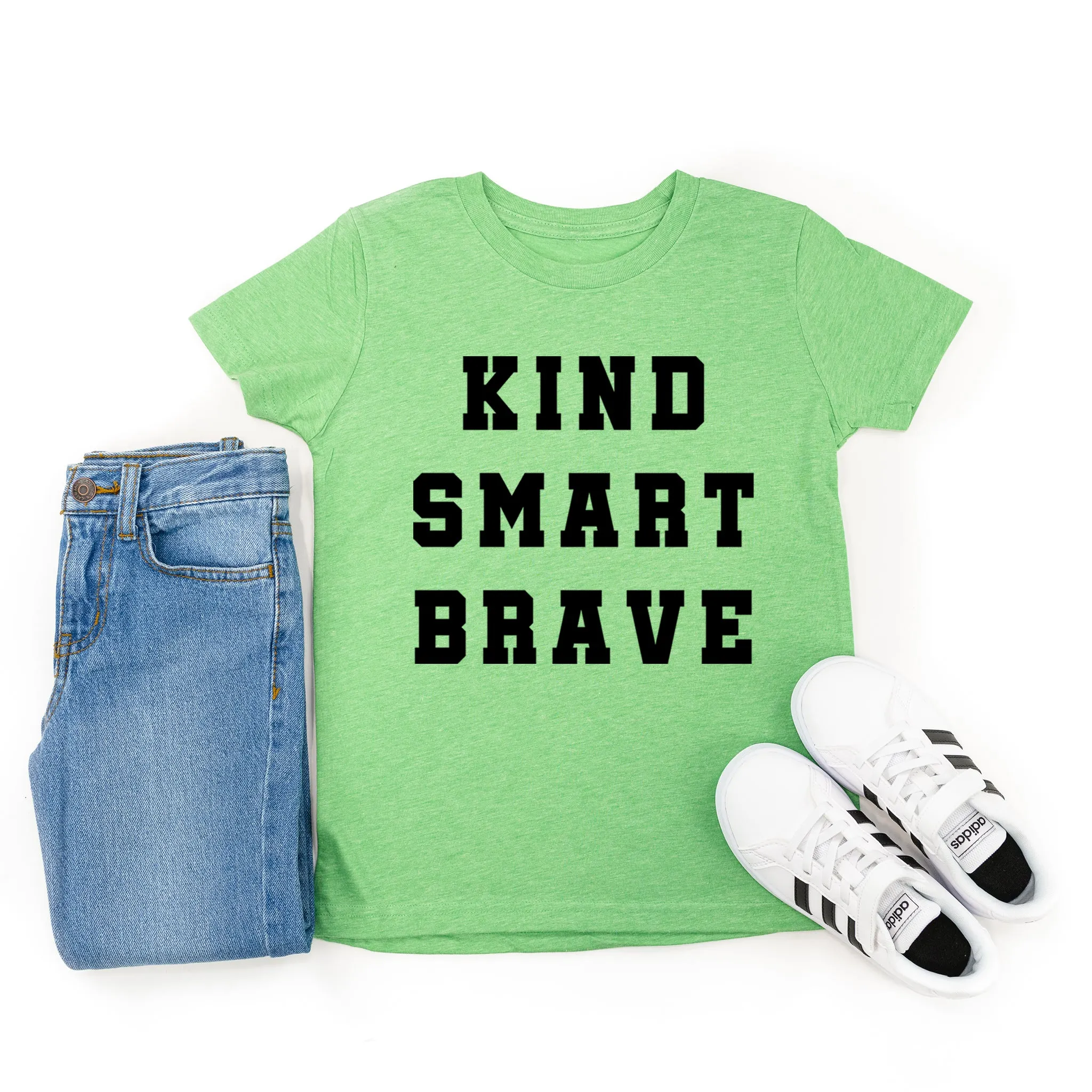 Kind Smart Brave - Varsity - Short Sleeve Child Shirt