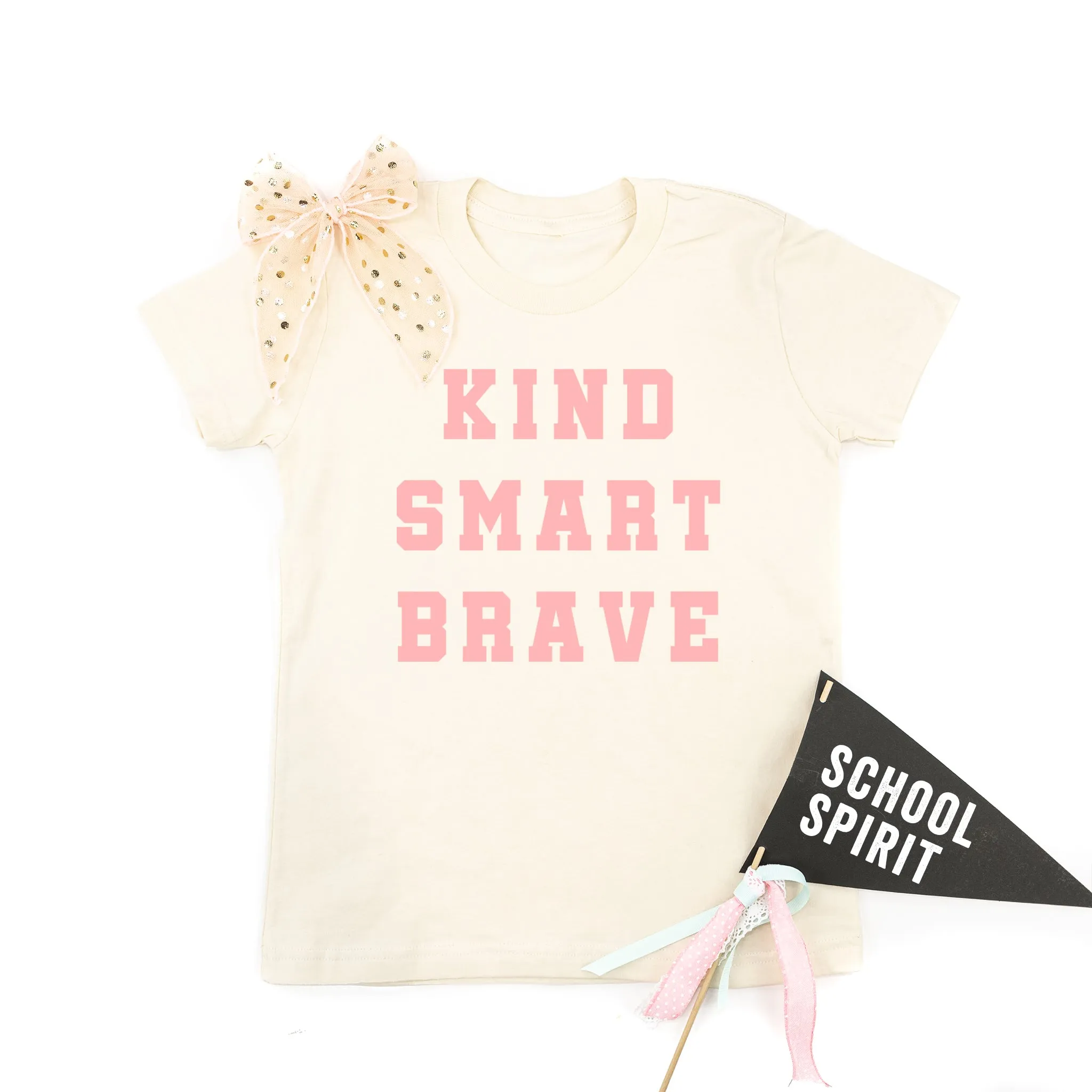 Kind Smart Brave - Varsity - Short Sleeve Child Shirt