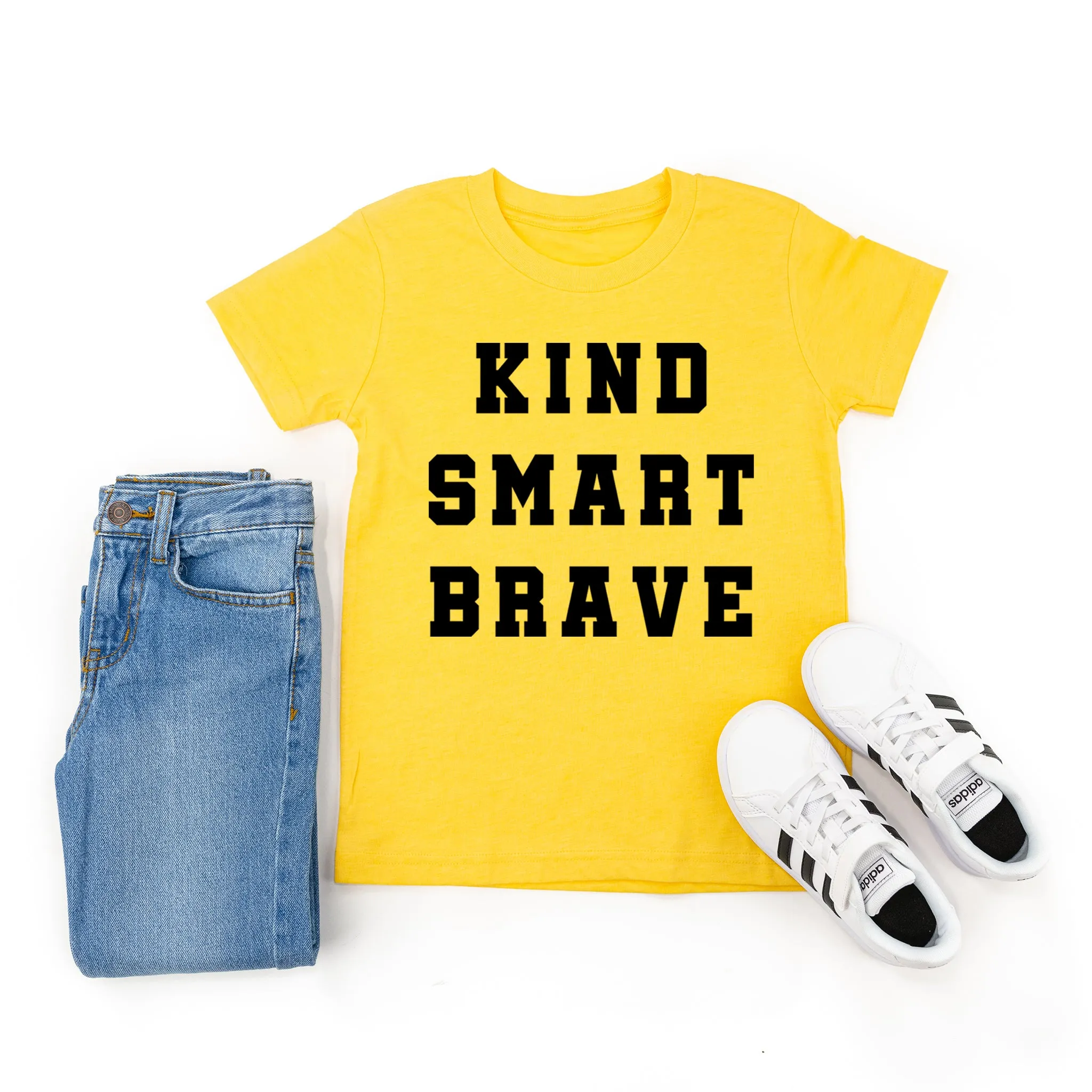 Kind Smart Brave - Varsity - Short Sleeve Child Shirt