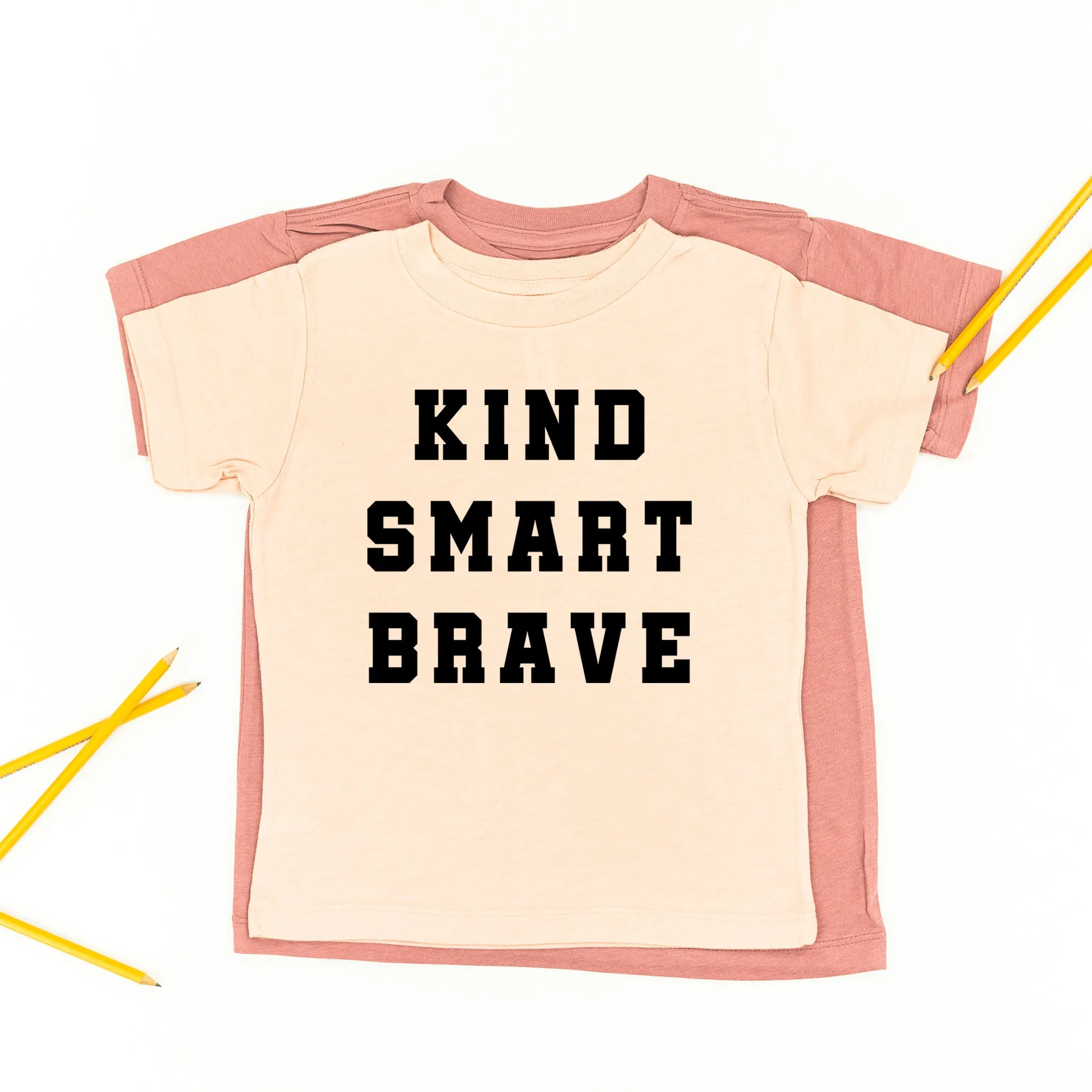 Kind Smart Brave - Varsity - Short Sleeve Child Shirt