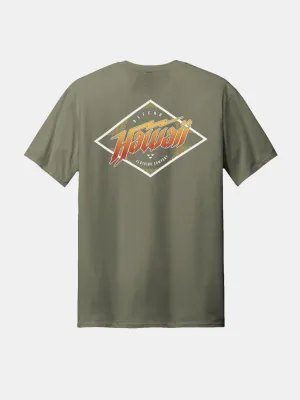 LEAHI SLOPE Light Olive Premium Tee