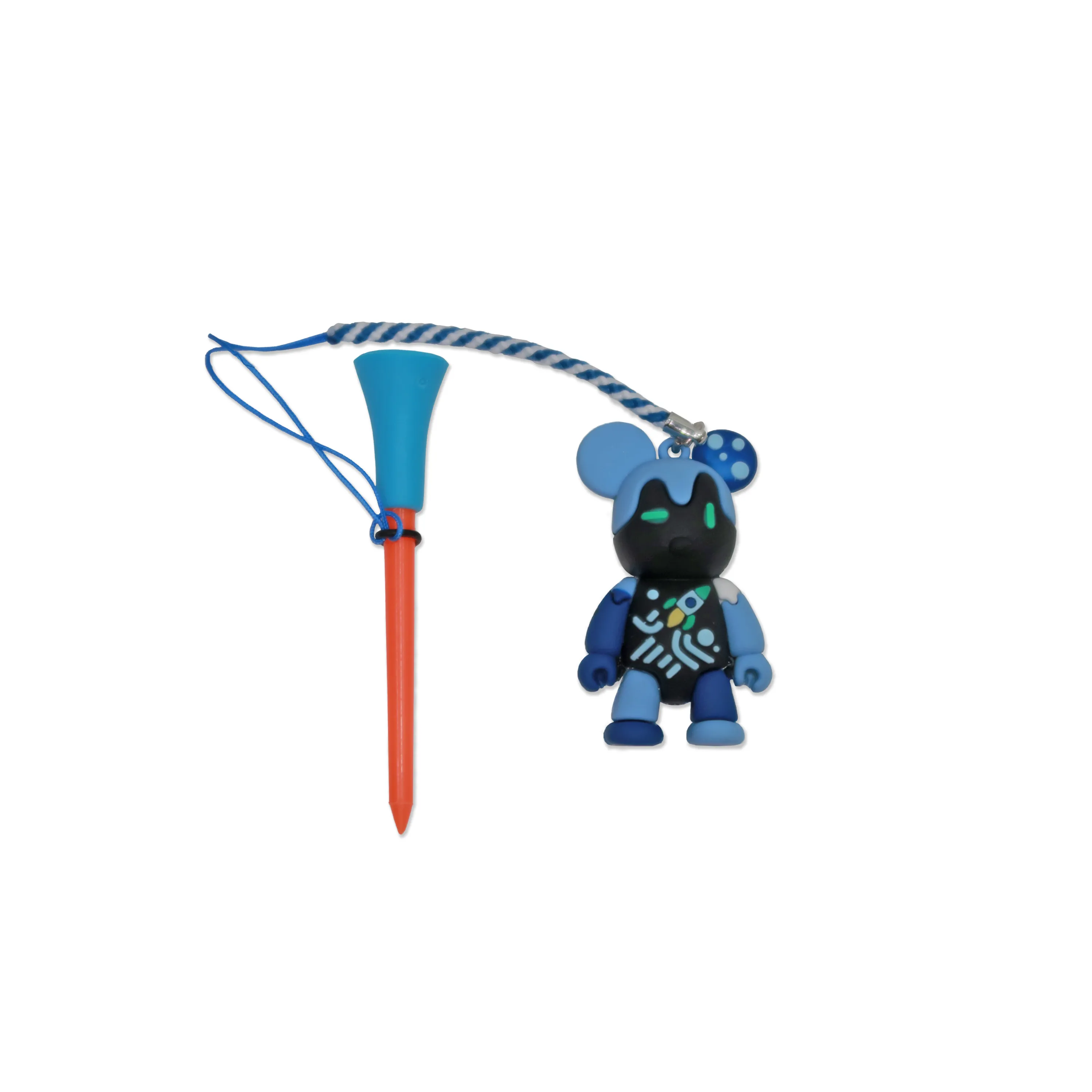 Loss Prevention Golf Tee with Bear - Blue