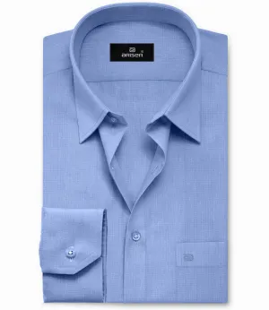 Luxor - Steel Blue Formal Shirts for Men | Ariser