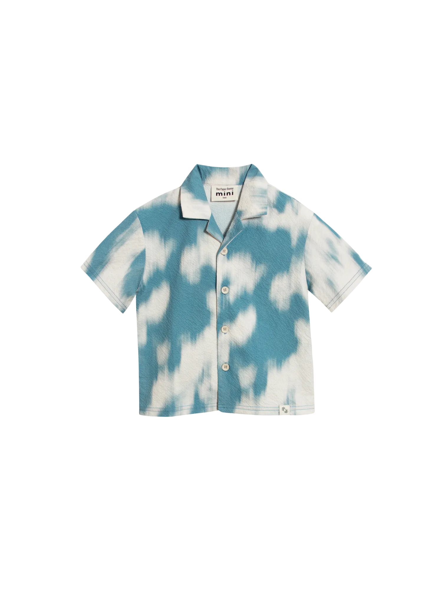 Mini Resort Shirt (Seersucker Sky)