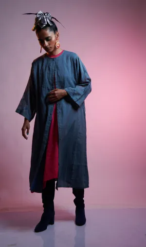 Mist Embroidered Kurta