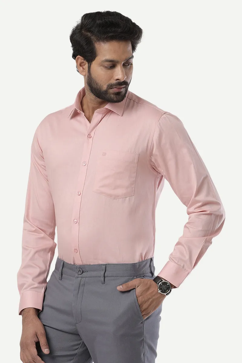 Monti - Peach Formal Shirts for Men | Ariser