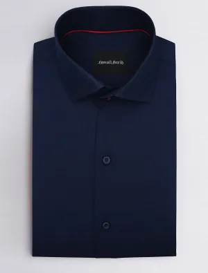 NAVY SMART CASUAL SHIRT